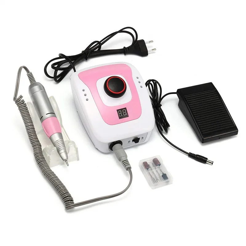 
High Speed Nail Kits, / Nail Drill Hand Piece Salon Nail Drill 35000 Rpm Professional Electric File Machine 