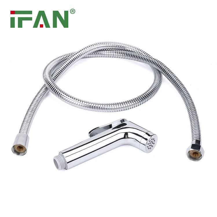 IFAN Manufacture ABS Plastic Bathroom Handheld Bidet Shower Chrome Portable Shattaf Bidet Spray Muslim Bidet Sprayer