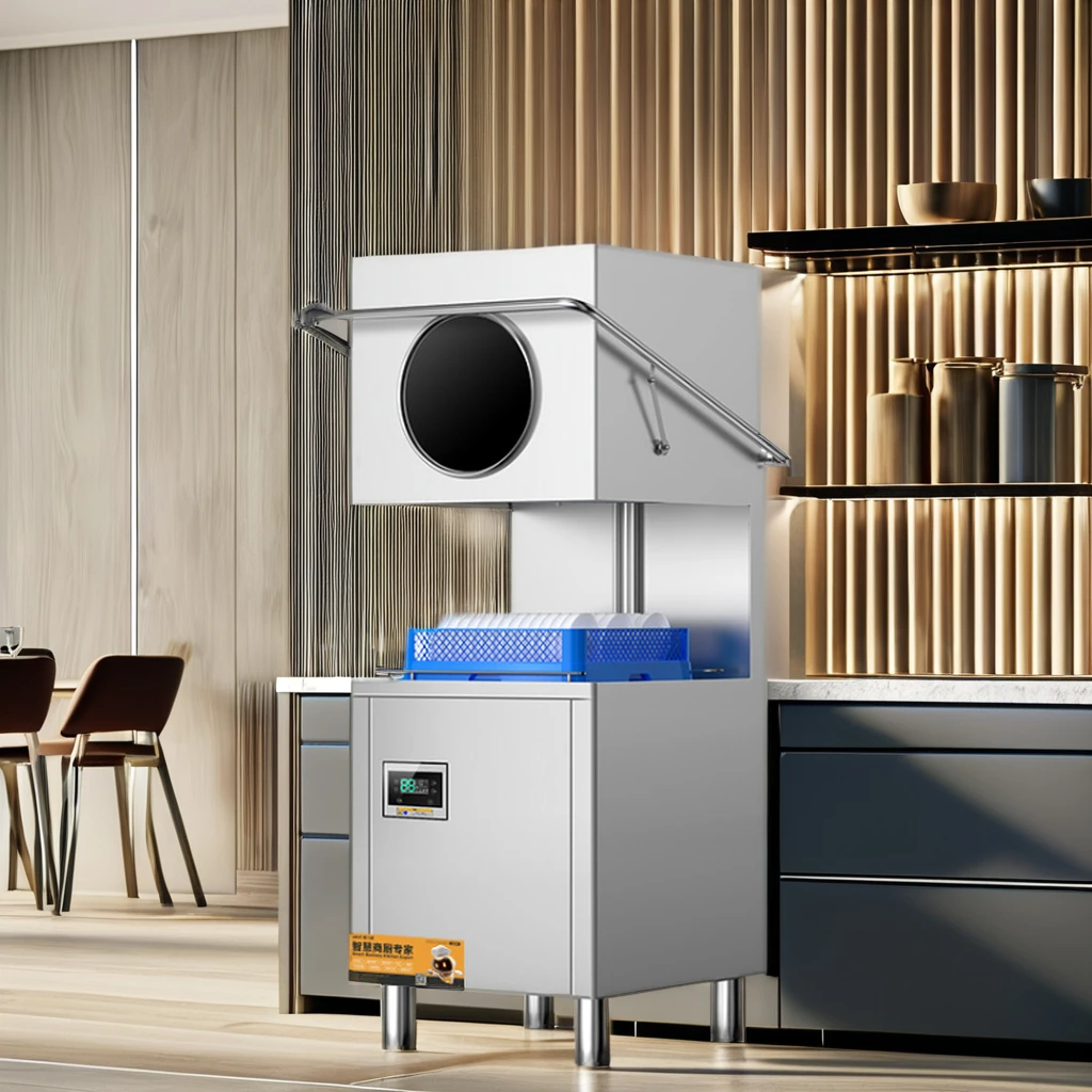 Modern Kitchen Machine dishwashing Observation Window Dish machine washer energy conservation Commercial Machine dishwasher