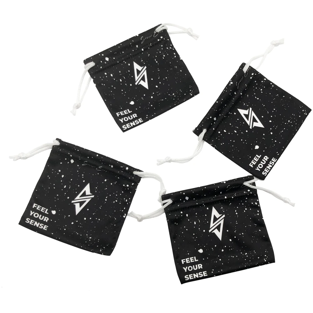 Digital Printing Custom Microfiber Pouch Bag Microfiber Cloth Bag Spring Close For Glasses Pouch