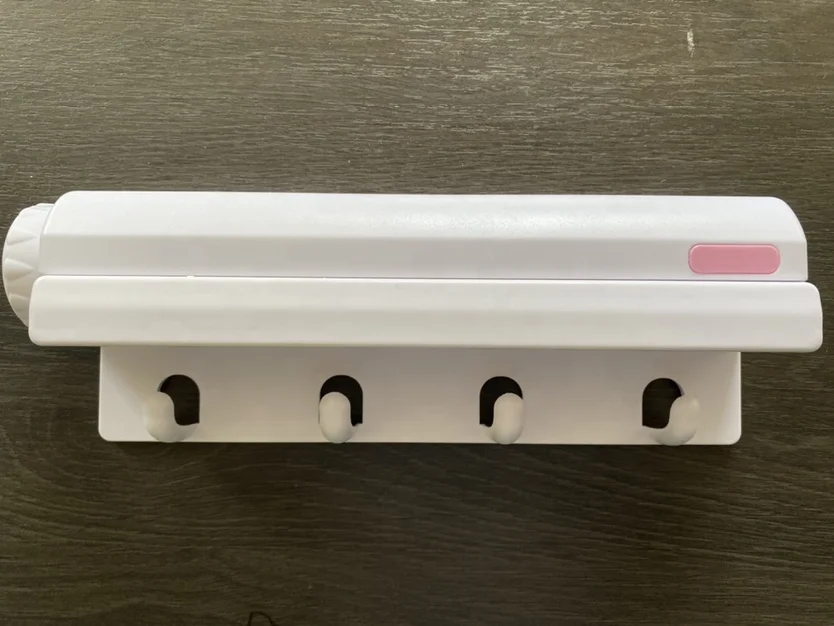 Hot selling  ABS 4 line retractable washing line clothesline for balcony clothes line with 4 hooks wall mounted