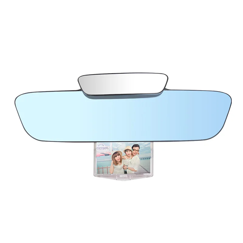 HD Car Dual Rear View Mirror Wide-angle Panoramic Rearview Mirror Auto  Reference Rear Mirror with photo insert