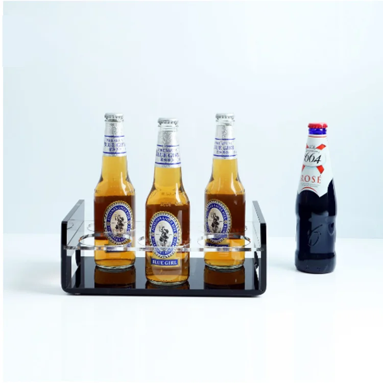 Manufacturer custom new acrylic wine rack business super bar display stand night clue wine acrylic display case