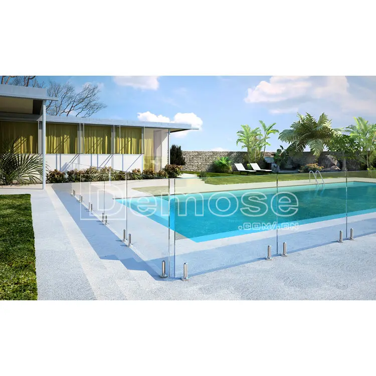 Professional Design Glass Pool Fence Glass Clamp Stainless Steel Spigot Glass Railings