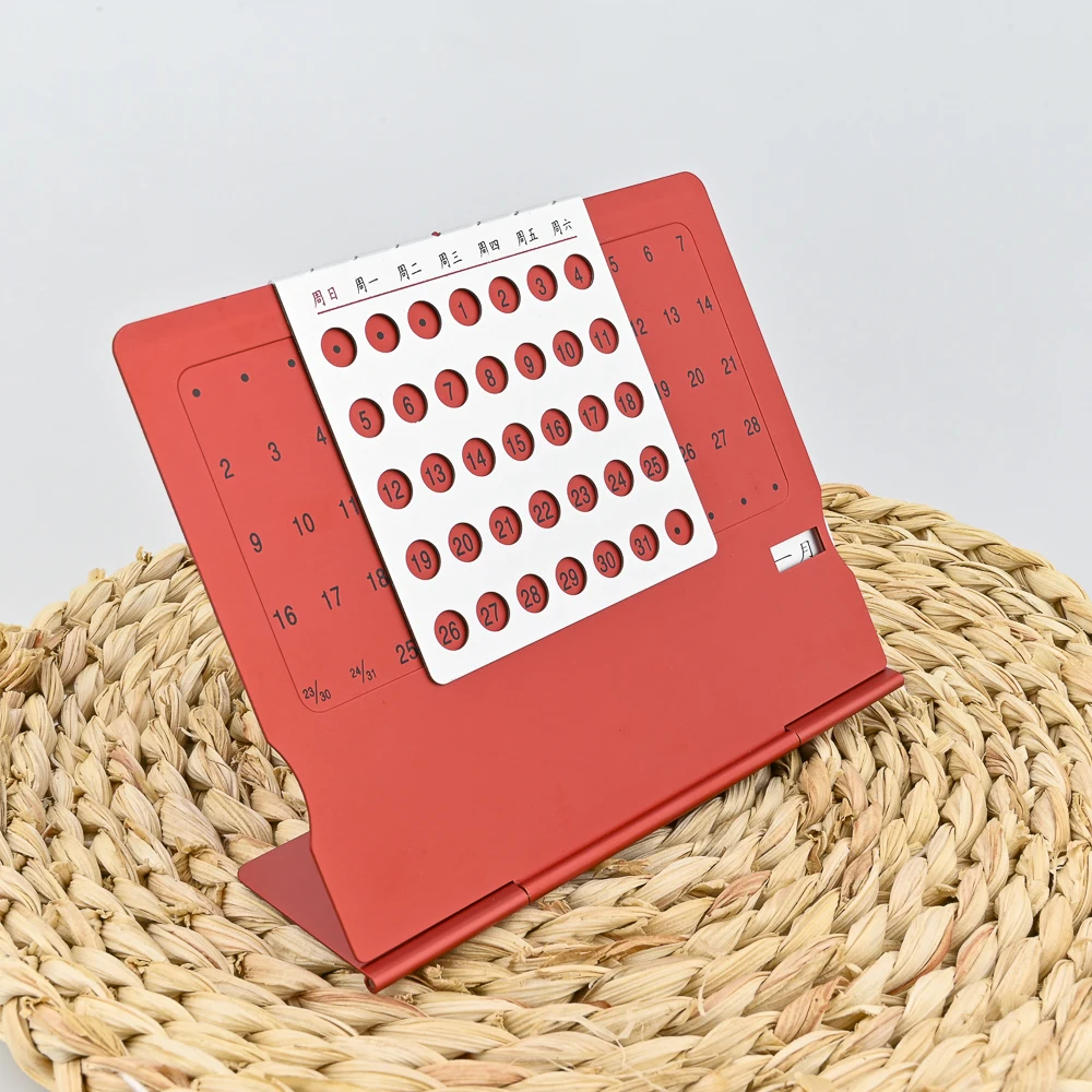 Advent Calendar Custom Logo Christmas Business Customized Accessory Style Office Binding Paper Color Design Desk Printing Wire