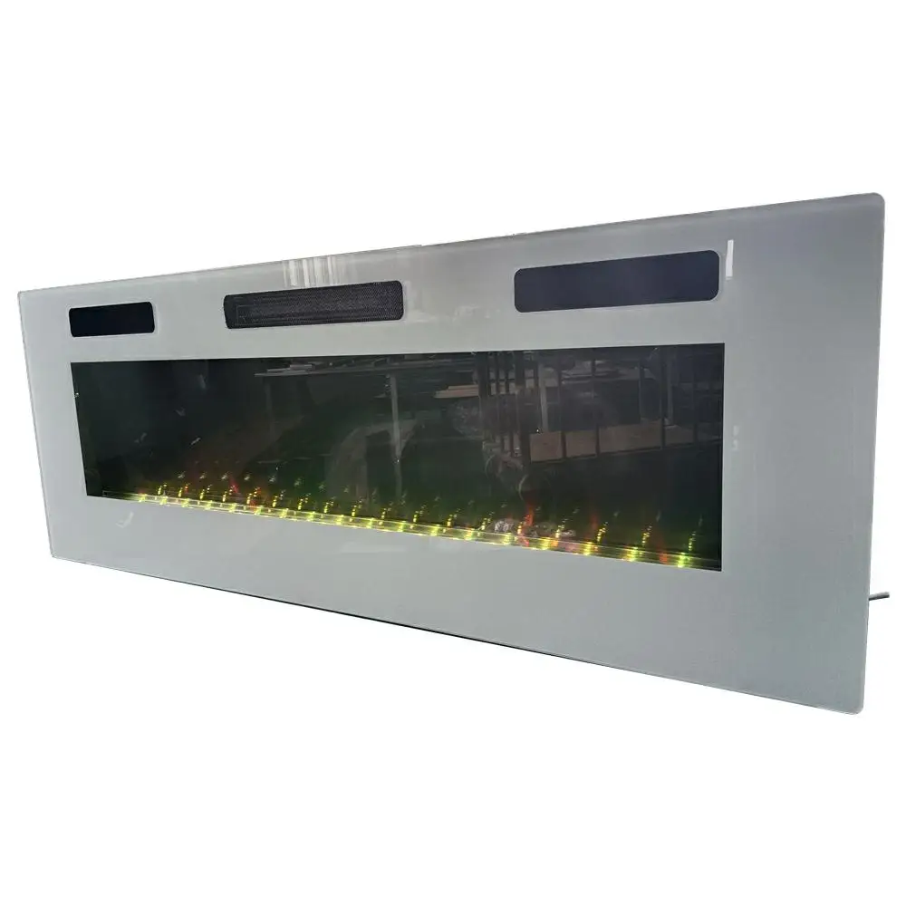 Smart Household Modern Wall Mounted Customizable Size Ultra-Thin Insert Electric Fireplace