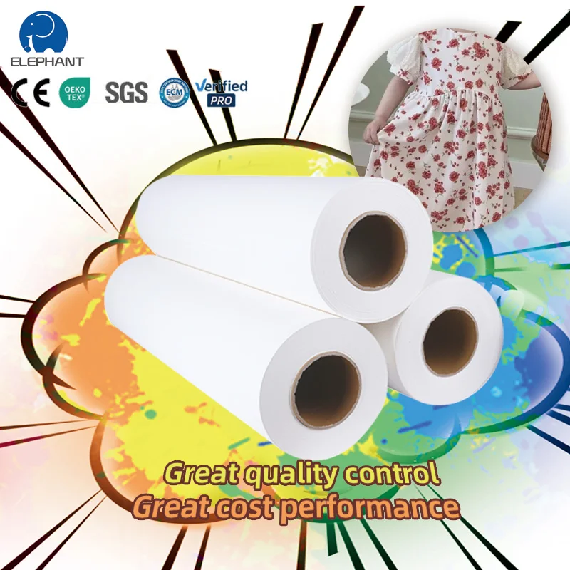 Free Sample Wholesale Sublimation Paper for clothing Jumbo Raw Materials