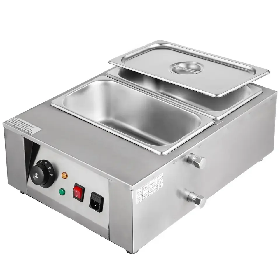 2 Tanks Chocolate Tempering Machine Best Electric Melting Equipment Commercial Chocolate Melter on sale
