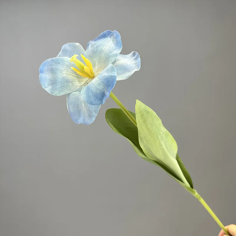 60CM High Quality Real Touch Tulip Flower for Wedding Decoration Opening Tulip Pink Light Blue Artificial Flower