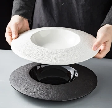 Японская соломенная шляпа PlateCreative характерное глубокое блюдо Carp Gumbo PlateDessert тарелка