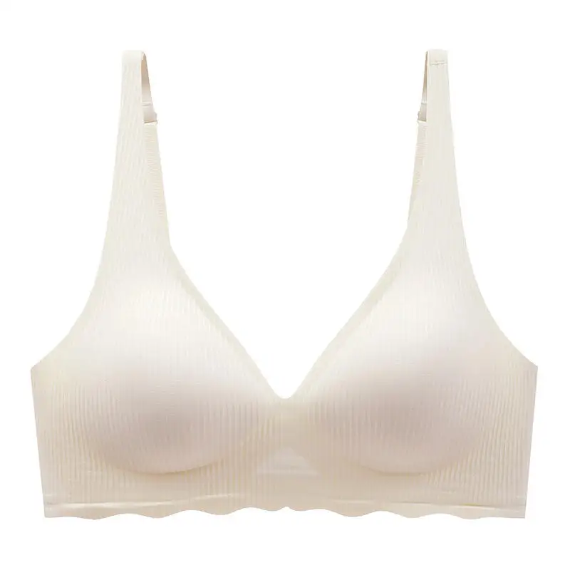Customize Wireless Bra 069#Hot Sale Comfortable  Push Up Wire Free Brassiere Underwear U Shape Back Women Seamless Bra