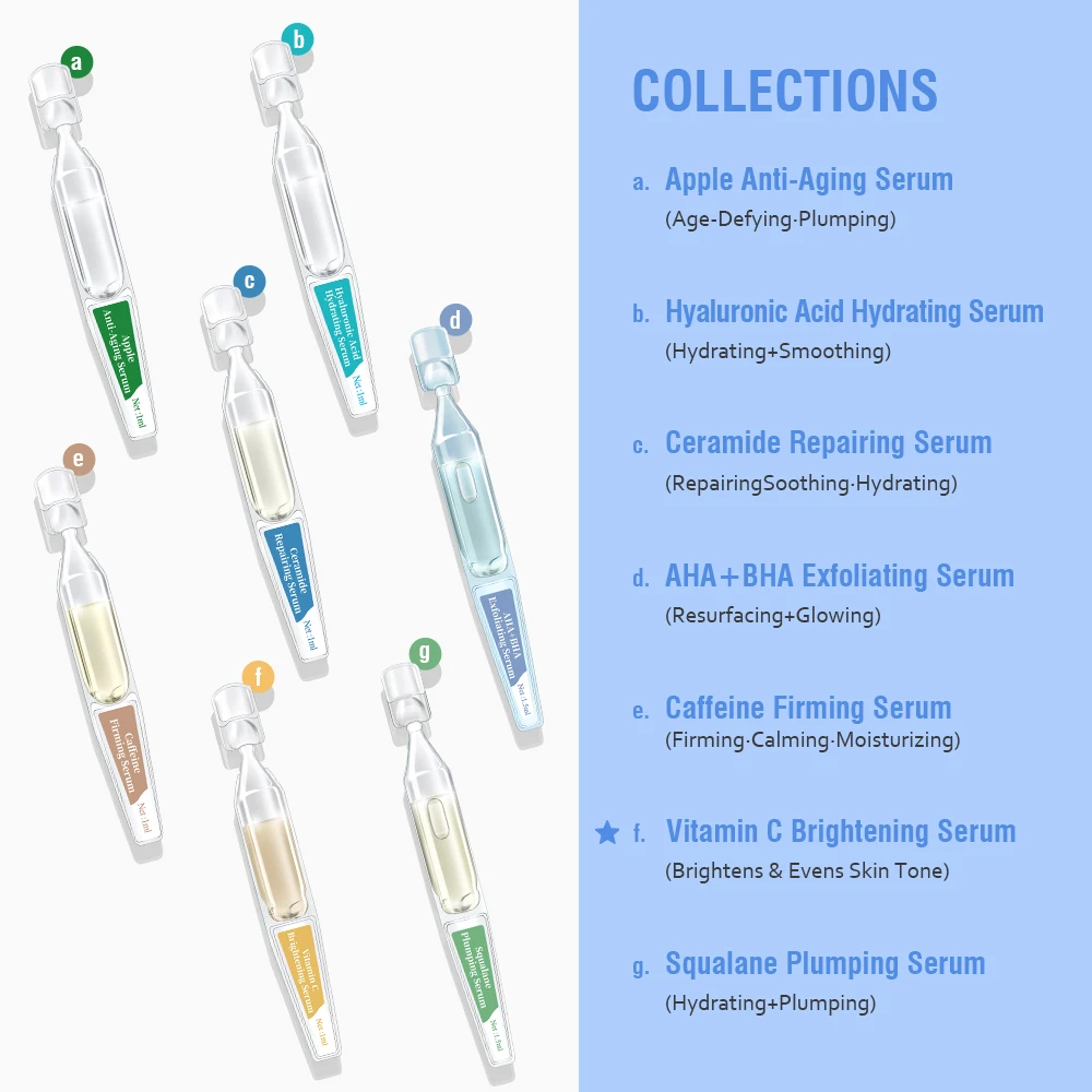 OEM ODM Custom Glycolic Salicylic Mandelic Acid Anti Acne Treatment Oil Control Repairing Skin Care Serum Ampoules