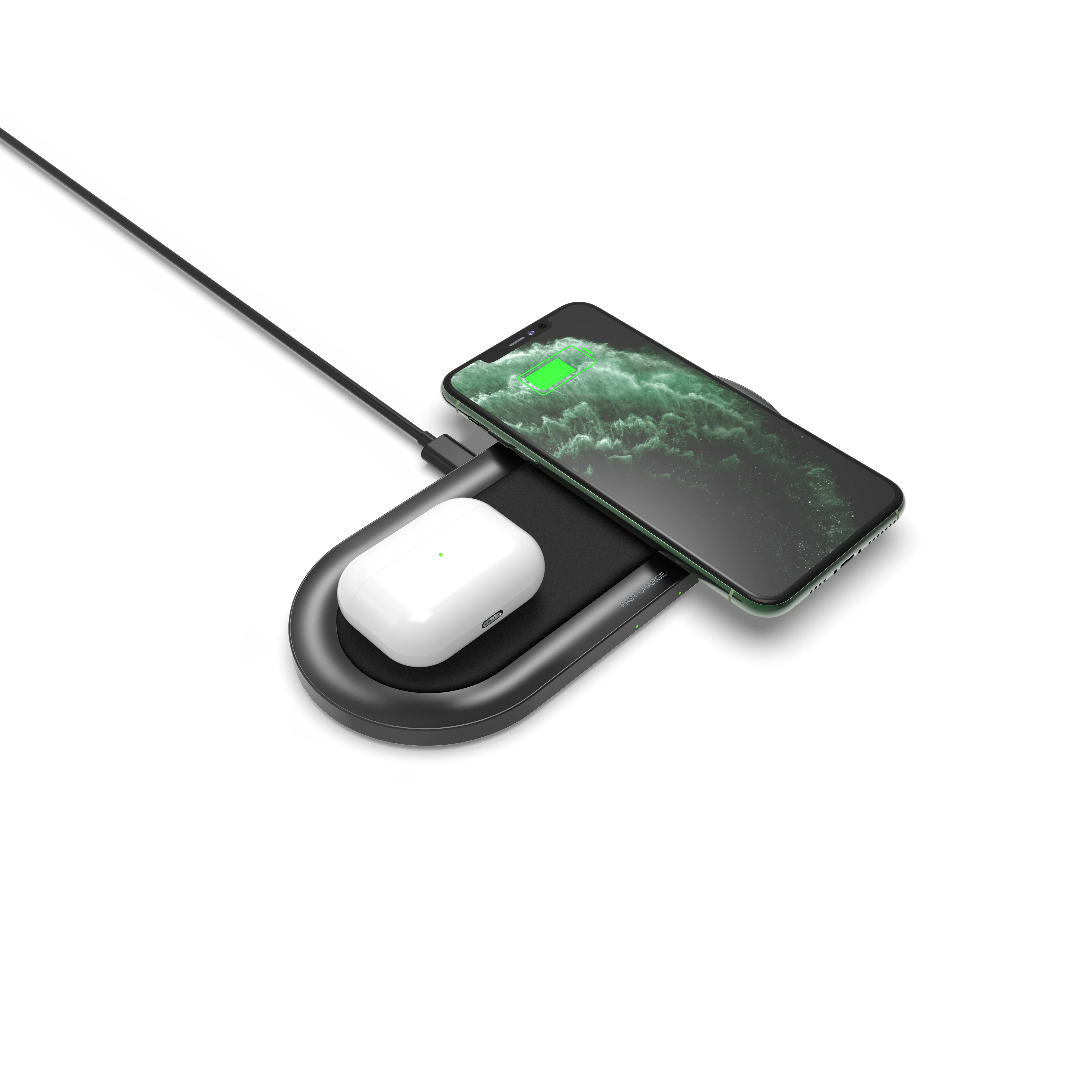 20w qi nonslip fantasy metal wireless mobile charger for S10/S9/S8/S7/note10/note9