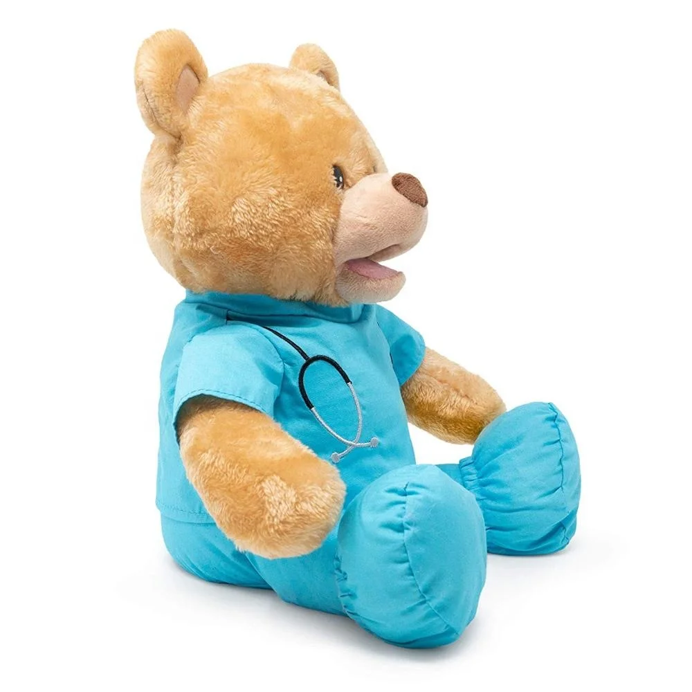 Get well doctor stuffed factory customized soft plush teddy bear toy