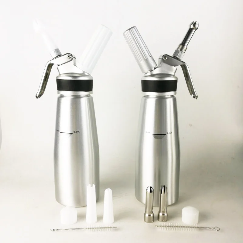 OEM высококачественный Nos Cracker ручной алюминиевый кремовый Whipper с соплом из нержавеющей стали 0 5