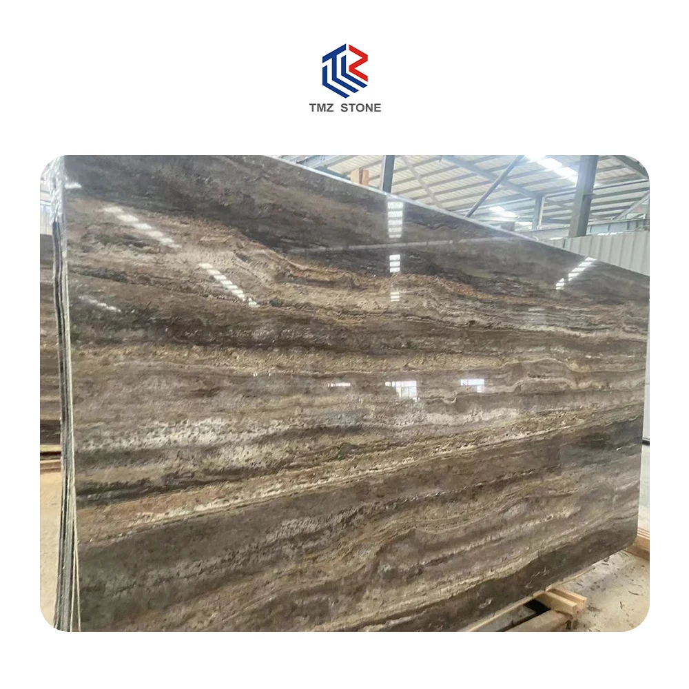 ТМЗ OEM/ODM travertino traverten Marmol precio плиты из мрамора серебристо-серый травертин для виллы