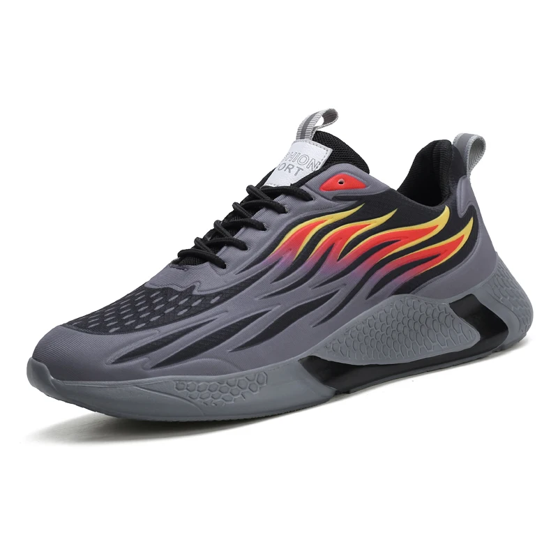 men casual newly designed comfortable Reflective light Noctilucent sport shoes