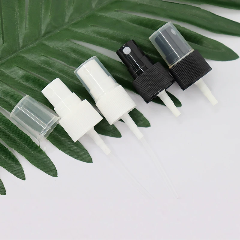 In Stock Black White DIN 18mm 20mm PET Bottle Pump Spray Head Neck Size 18/20 410 Plastic Packaging Bottle Spray Pump Cap