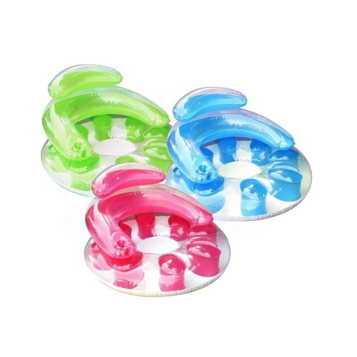 Durable wedding party Rainbow Footprint  Floating swimming ring inflatable nightclub other water equipment