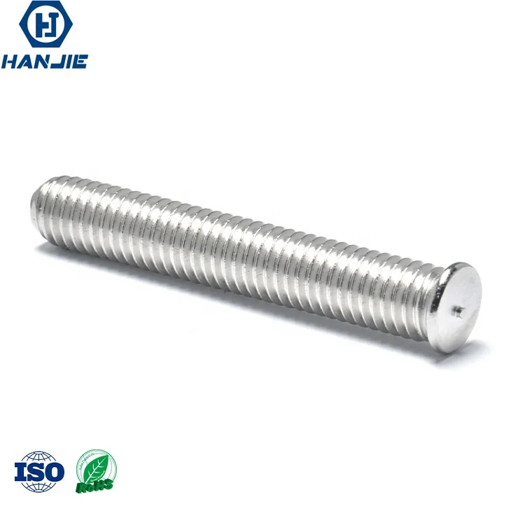 Наружные полные резьбовые сварочные шпильки ISO13918 CD из нержавеющей