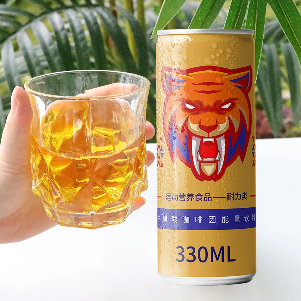 custom Supplement ready to drink fruity juice flavored functional taurine vitamin energy power drink in cans 250ml