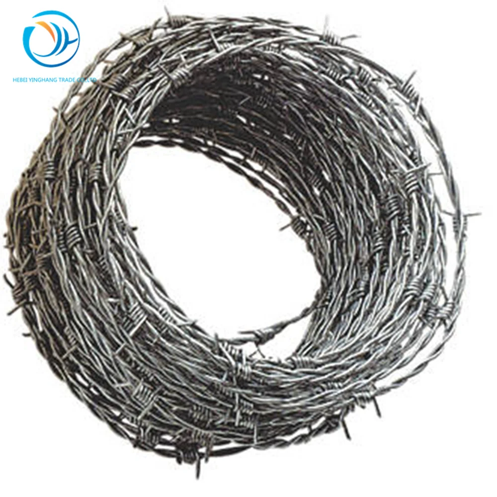 galvanized barbed wire cheap price per roll/barbed wire fence from real factory