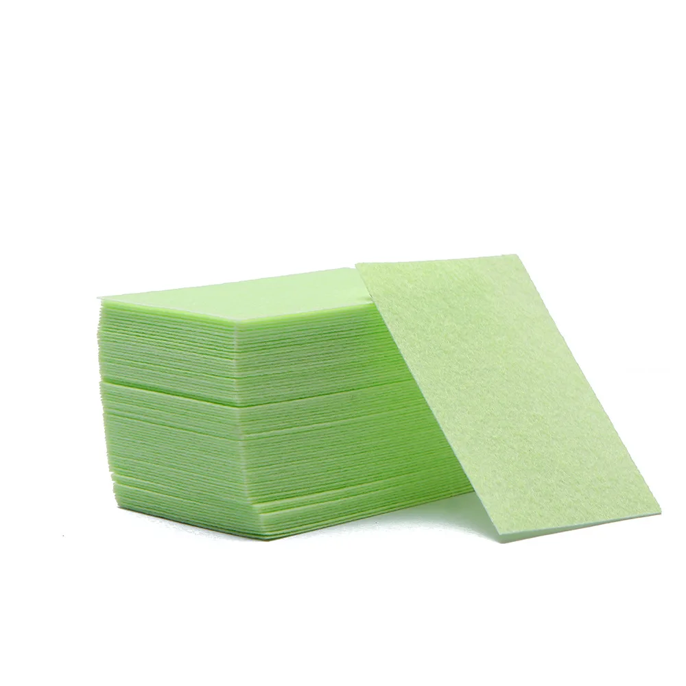 Fangkle wholesale colorful cotton paper gel nail polish remover Lint free nail wipe napkin
