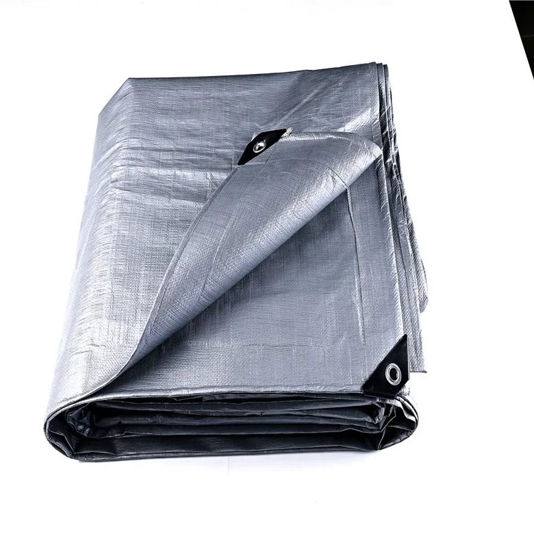 2024 Заводская распродажа горячая низкая цена высокое качество серебристый цвет полиэтиленовый брезент водонепроницаемый пластиковый тент лист