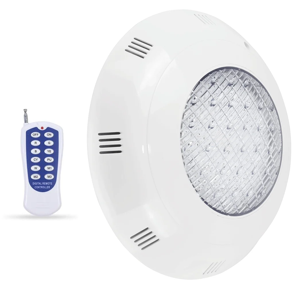 OEM Factory Underwater RGB IP68 Pool Lights Refined Surface Mounted Led Pool Lights Swimming Pool Light