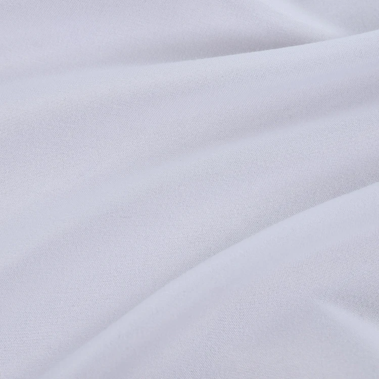 Bleached fabric per meter price cheap white wholesale bedsheet 100% polyester fabric rolls