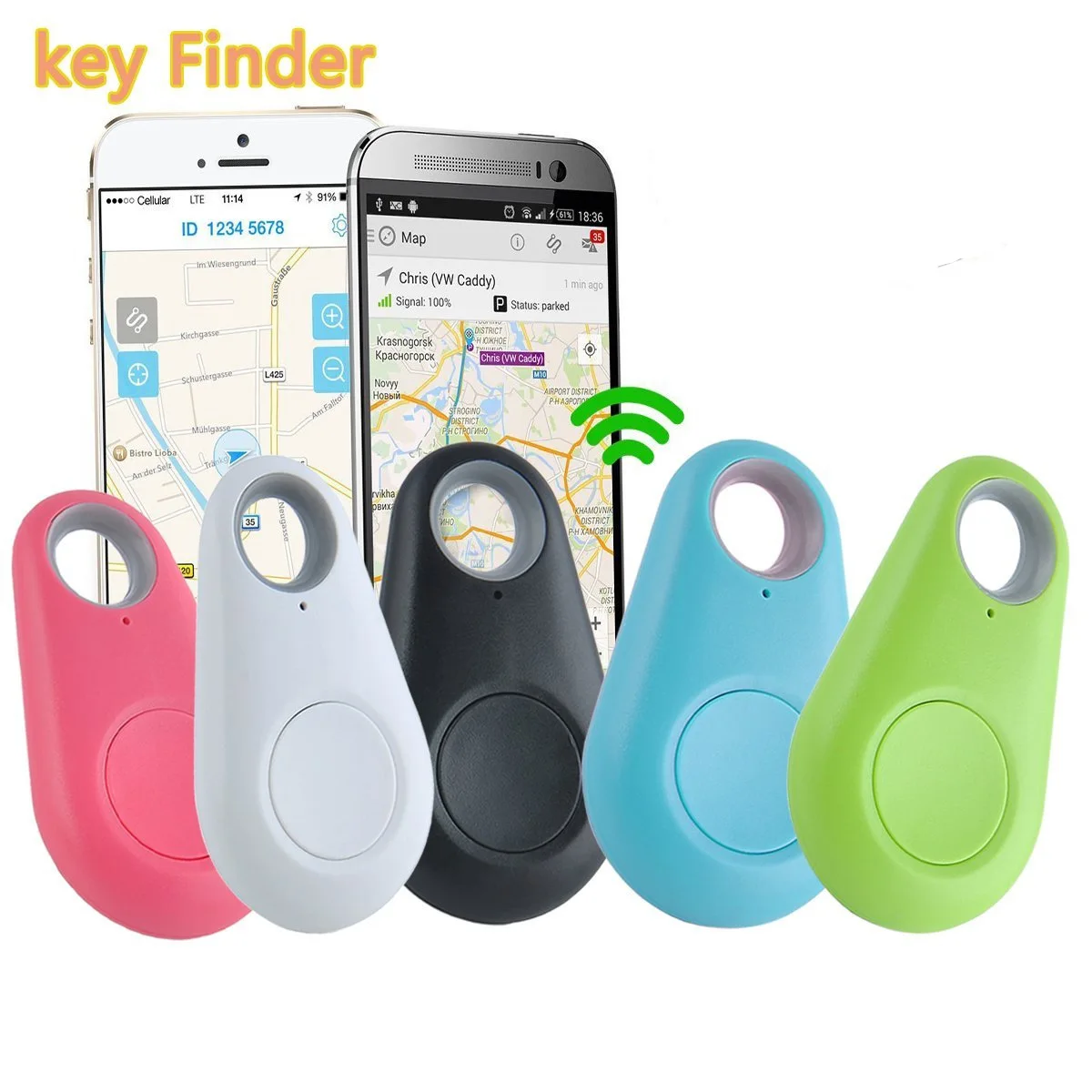 Anti Lost Device Bluetooth Portable key finder Alarm Personal Key Chain Tracker for key/car/pet belongings