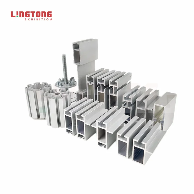 (15)Advertising Shell Scheme Booth Extrusion Aluminum Extruded Profiles Price with 8 System Grooves