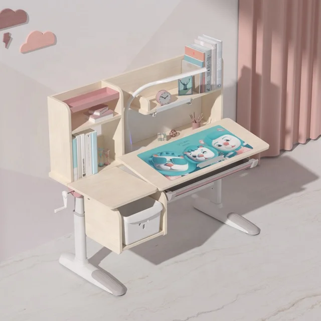 IGROW wooden study desk ergonomic kids study desk desk and chair