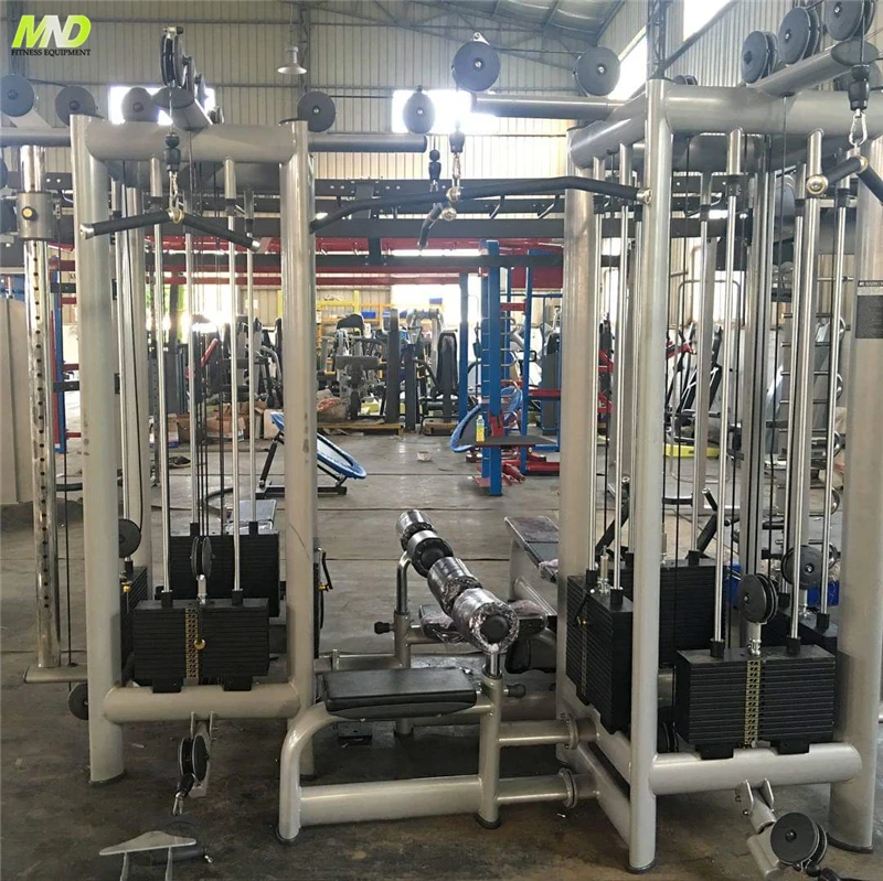 Sport Exercise Factory Shandong 8 Station Multi Gym/Functional Cross Trainer Gym/ Commercial Fitness Equipment
