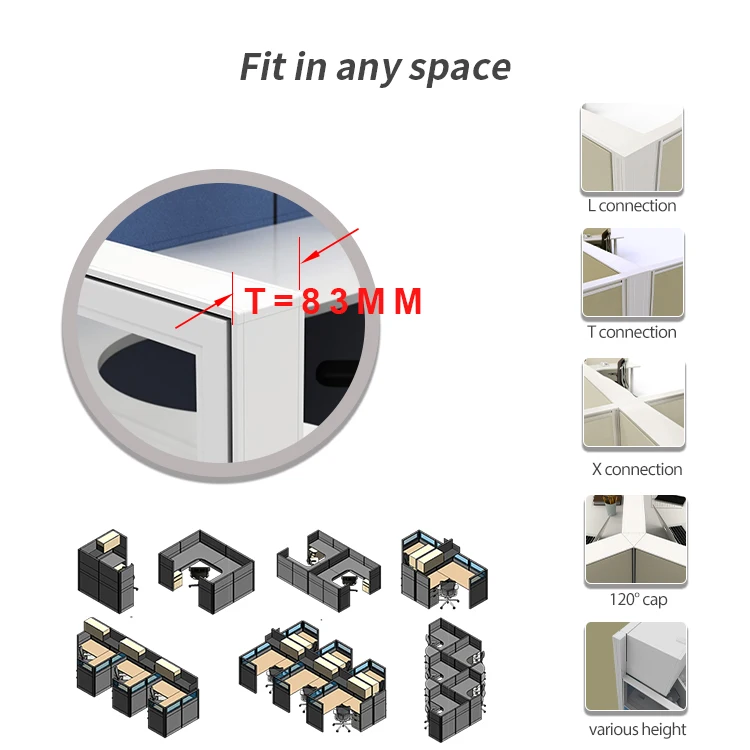 2020 Modern Office Furniture dell laptop precision Call Center Staff 9 Person Office notebook Workstation