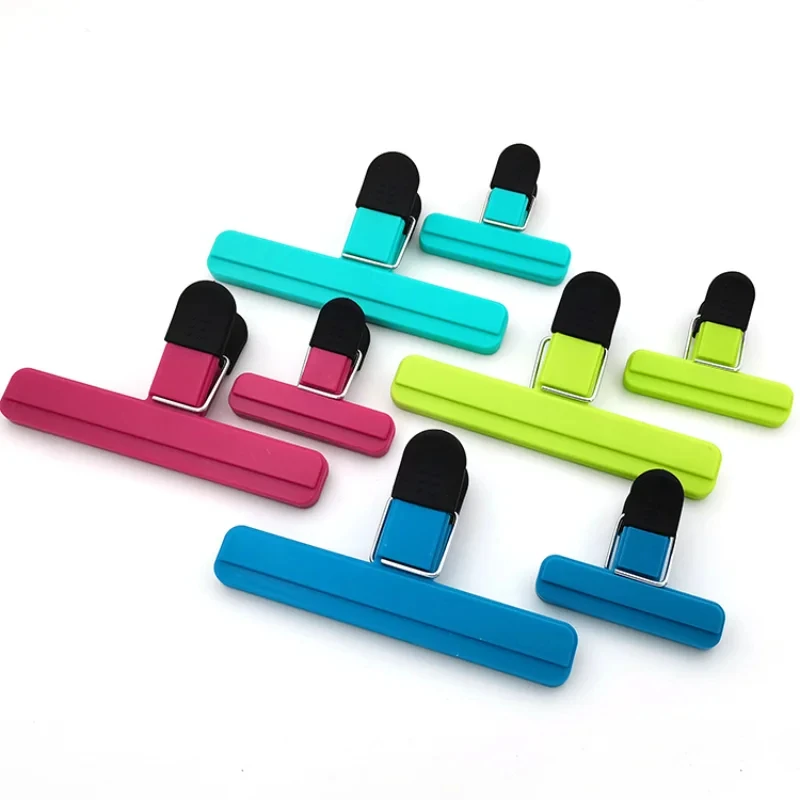 Large Chip Bag Clips Plastic Assorted Sizes Food Bag Clips Tight Seal Grip Food Clips for Coffee Bread Bags