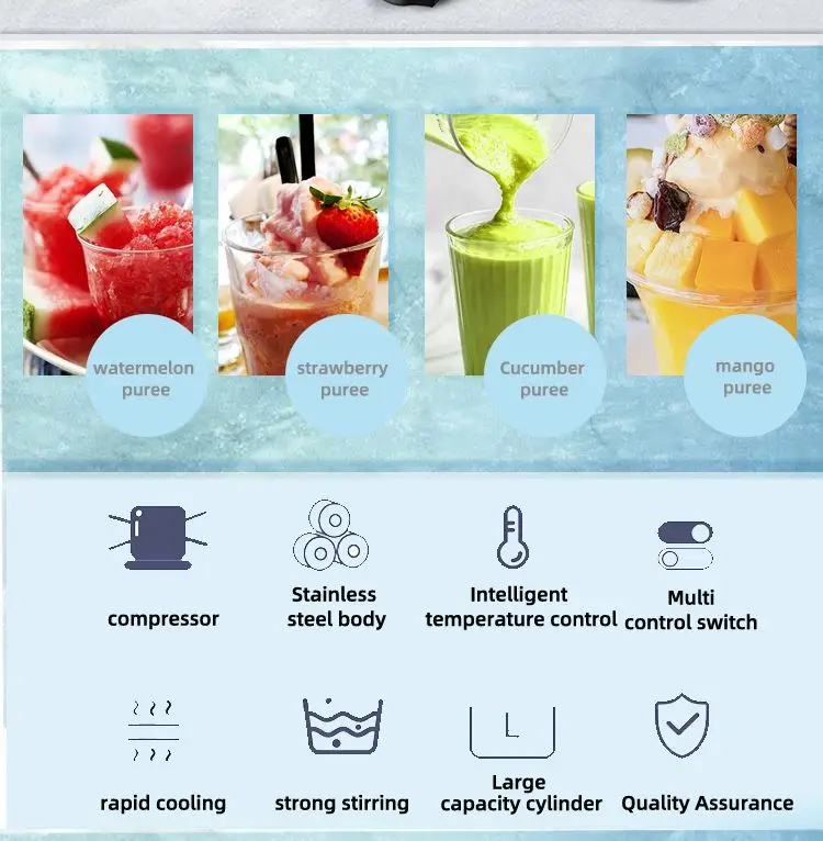 new type cheap ice commercial slush puppy machine for sale smoothie granita slush machine