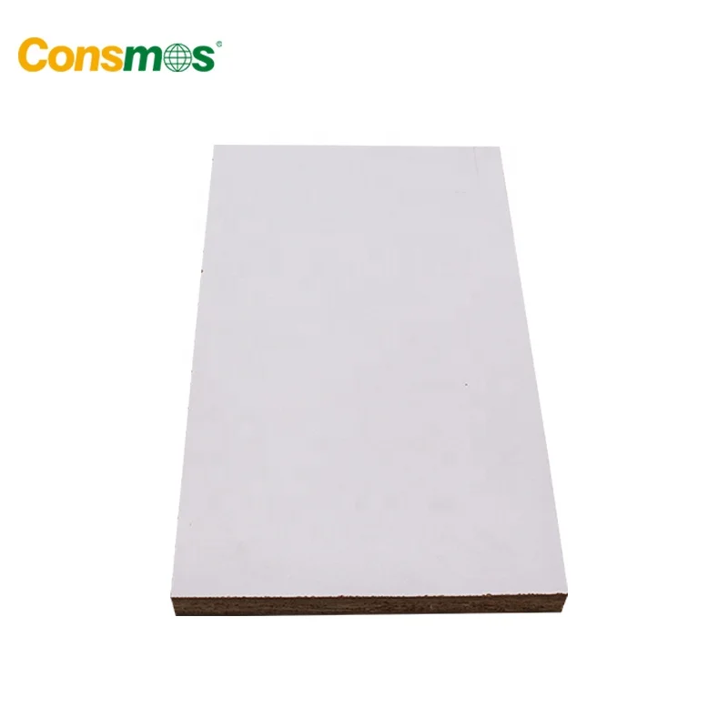 16mm 18mm Furniture Grade E2 E1 E0 Glue Melamine Particle Board for Decoration