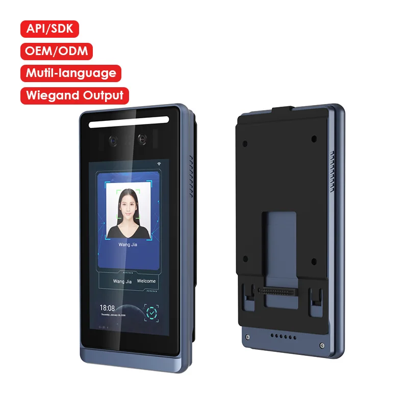 Door Biometric Guardian for Lockers Intelligent Camera Module Access Control Terminal 5 Inch Face Recognition Sensor