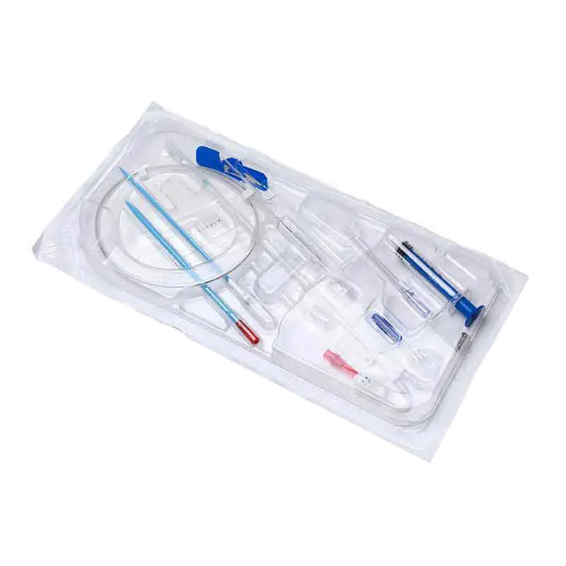 MY-O009A medical dialysis consumable kit double lumen hemodialysis catheter set