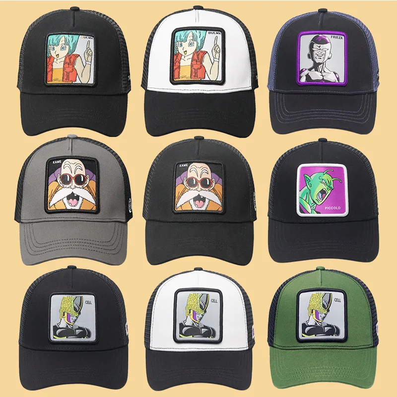 2022 New Arrivals Fashion Cartoon  Embroidery Anime Baseball Cap With Mesh Foam Hat Trucker Cap custom hats logo embroidery