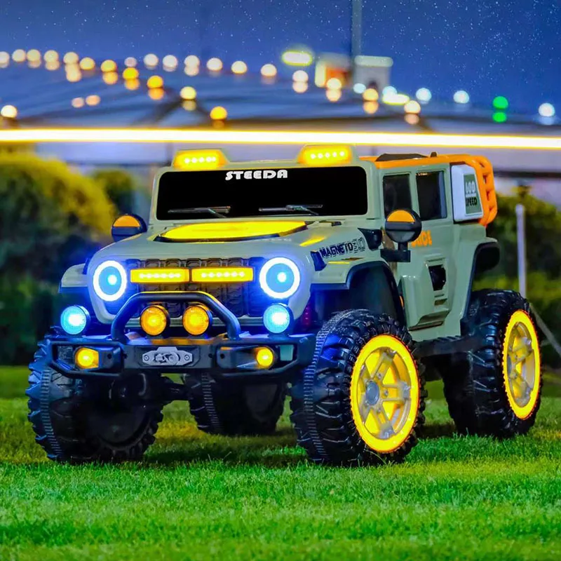 2024 New Model 12V Big Kids Car Powerful Electric Beautiful Colorful LED Lights Kids Ride On Car