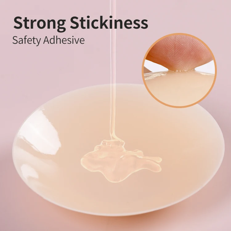 hot sale soild color opaque waterproof reusable safety adhesive nipple cover invisible silicone nipple pasties