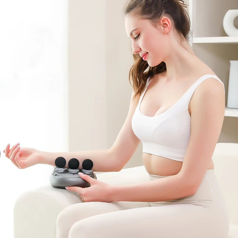 Impact Deep Tissue Massage Gun USB Recharge fascial gun 6-head massage gun for Athletes