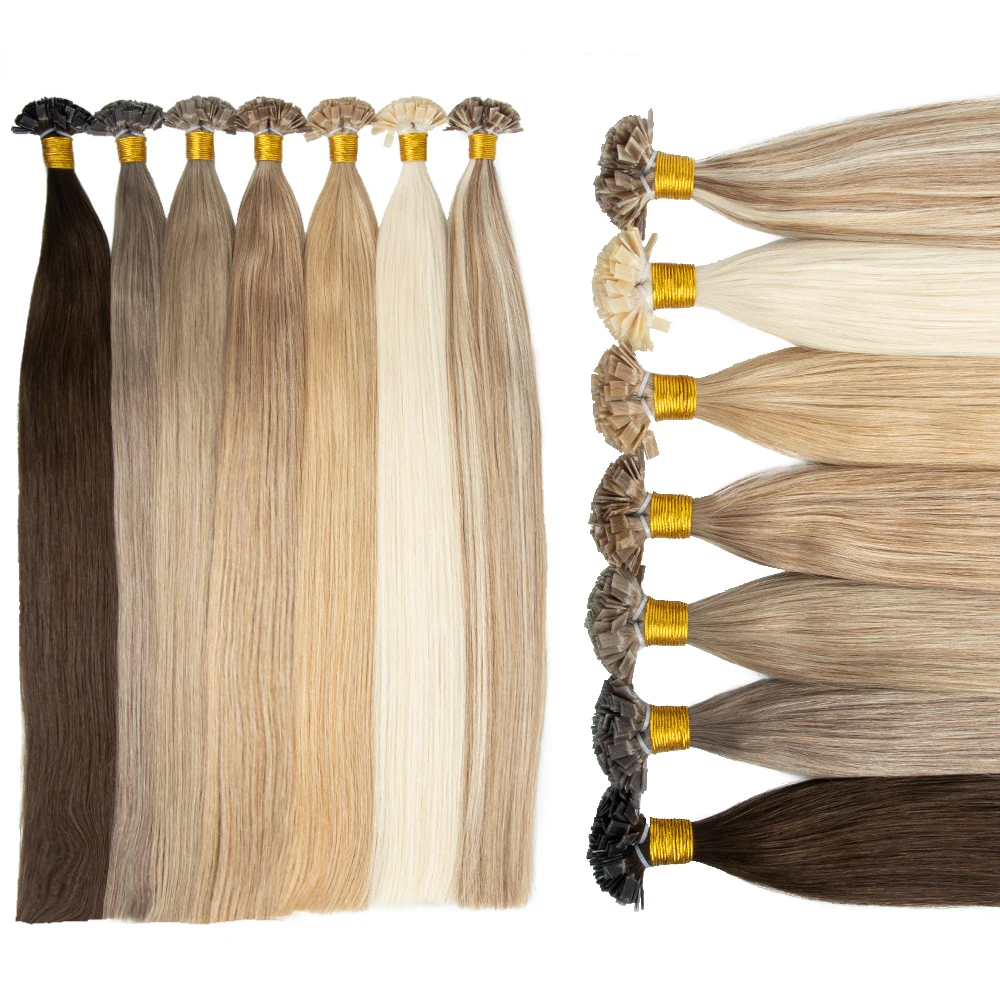 Top Sale Remy Double Drawn Pre Bonded i Tip U Tip K Tip Hair Russian Keratin Hair Extensions Human Hair