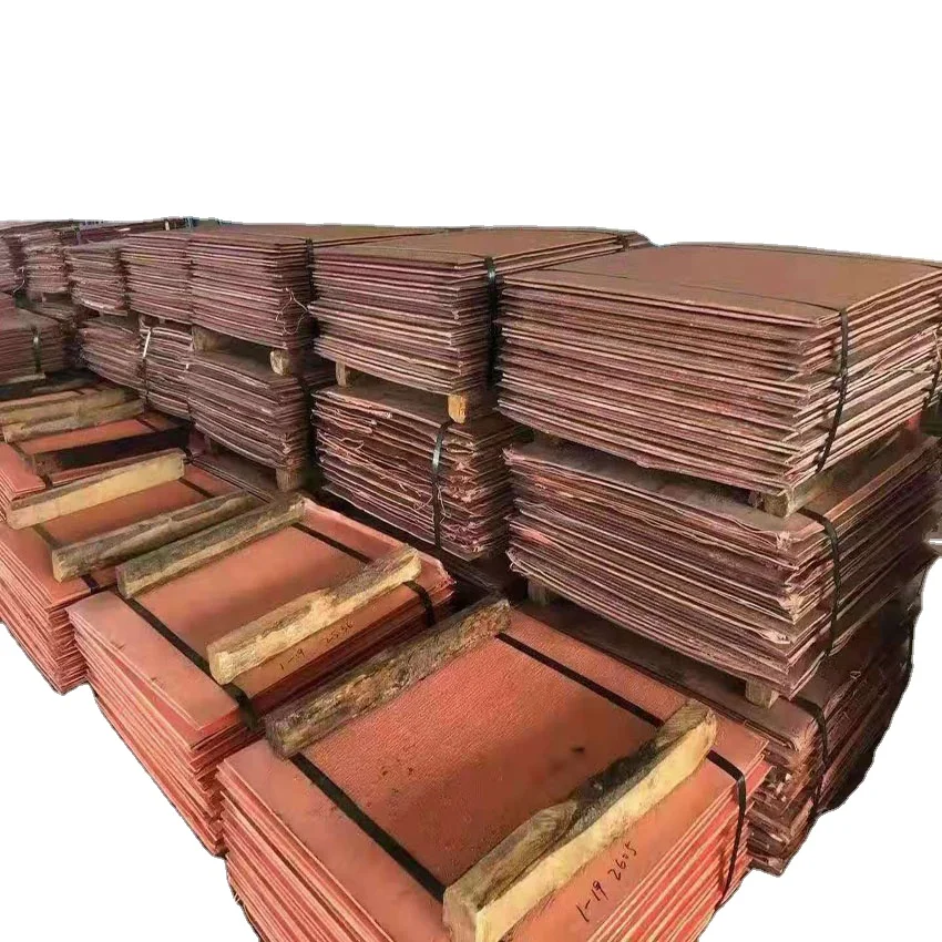 Pure Electrolytic Copper Cathode C10100 C10200 C10300 Copper Plate Sheet 99.99% Manufacturer