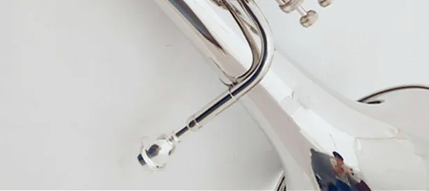 
Weifang Rebon B key Nickel Silver Baritone tuba with soft case 