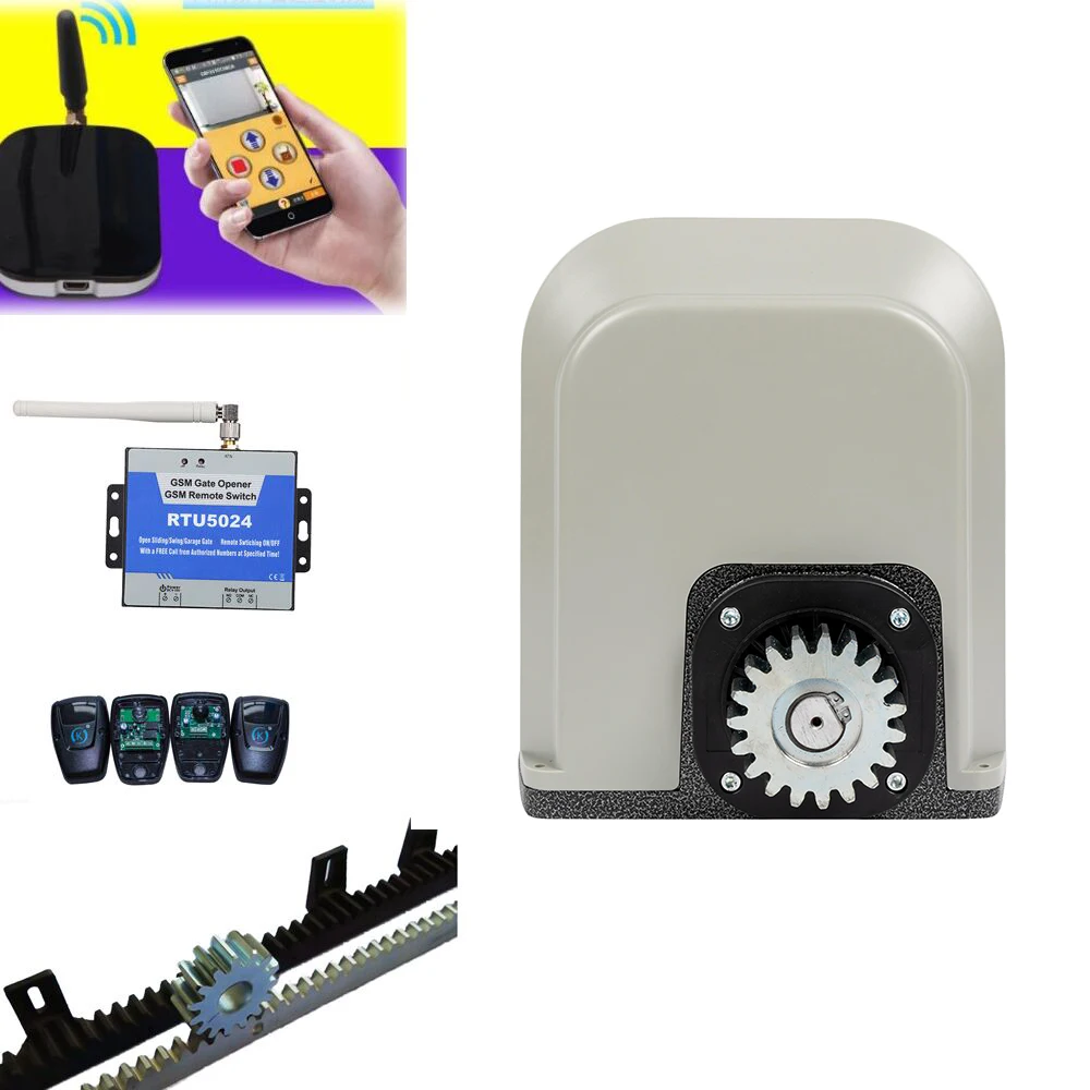 Automatic Sliding Gate Opener With Remote Control In Electric Gate Usa Estate Grey Wireless Keypad