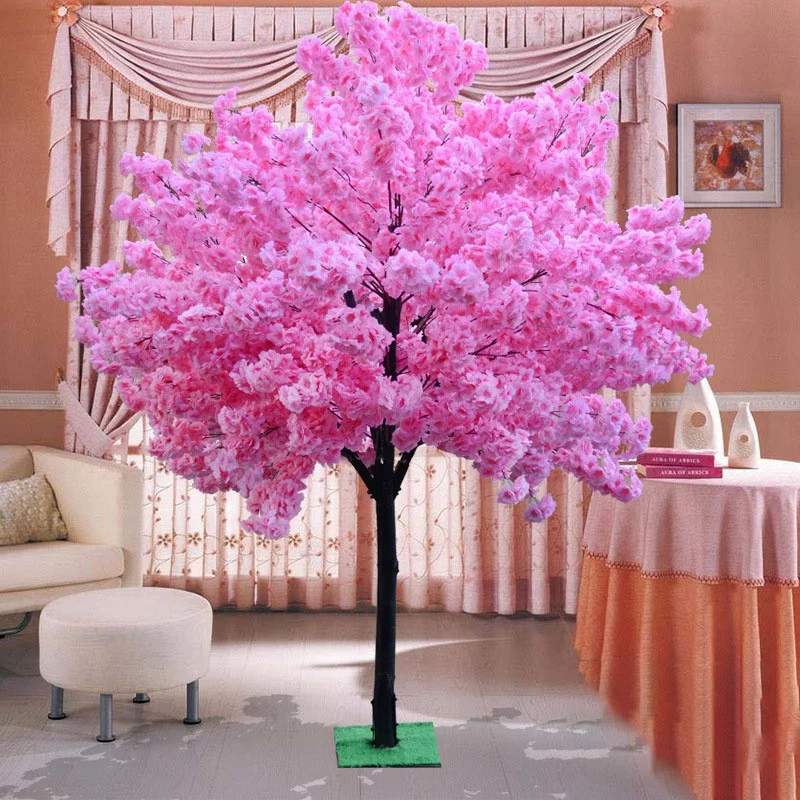 W-144 Factory Hot-selling wedding decoration simulated cherry blossom tree silk cherry blossom tree