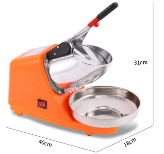 New Snowflake Ice Breaker Double Knife Ice Shaved Machine Small Commercial Ice Grinder